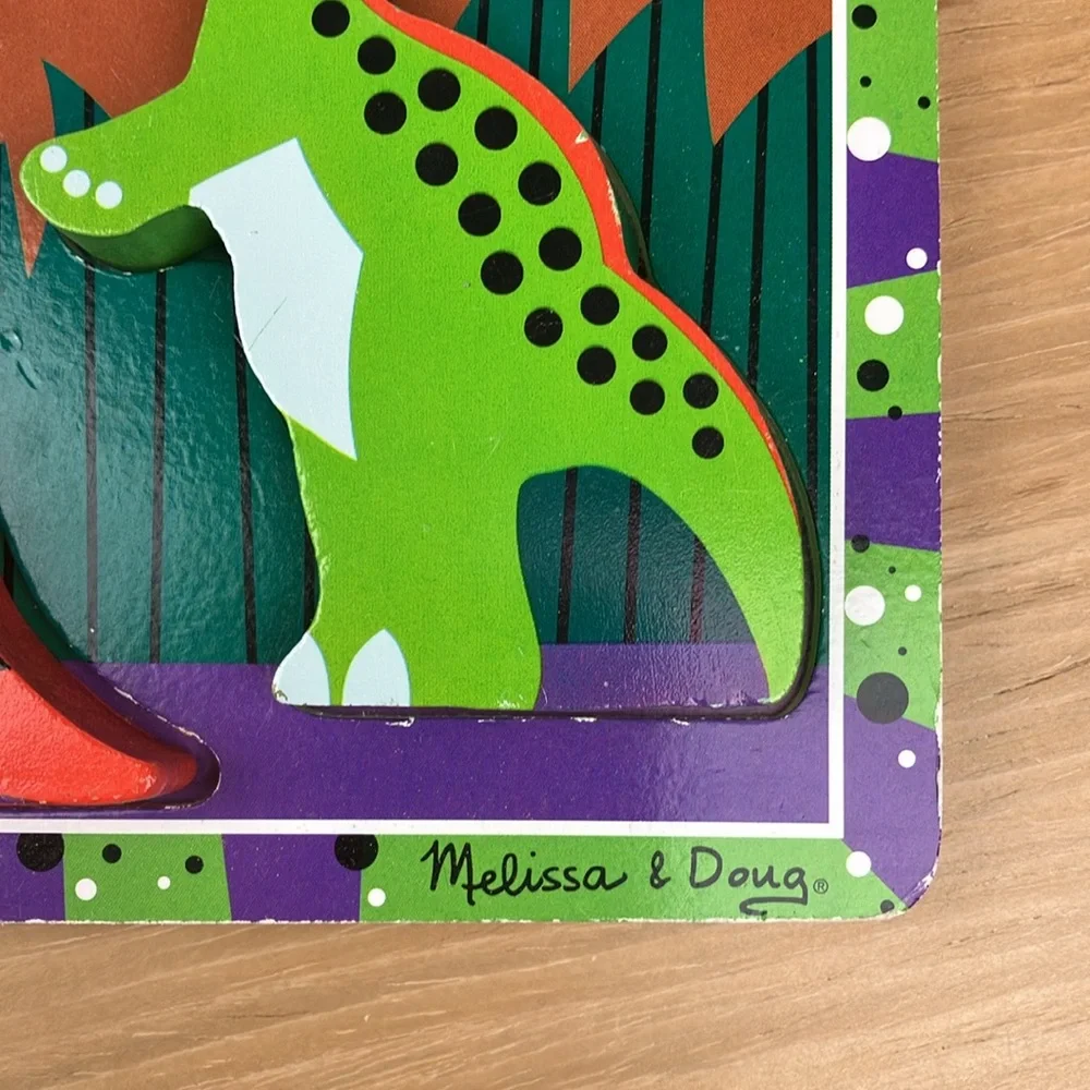 Melissa & Doug Dinosaur Puzzle & Dinosaur Rollers